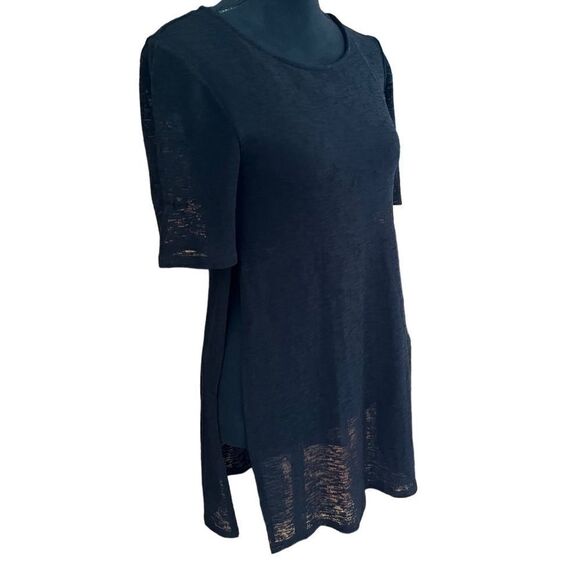BCBGeneration round neck top with crop tank underneath/semi sheer overlay sz XS - Picture 4 of 6